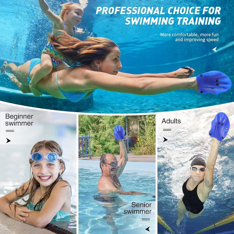 Grstltd Swimming Paddles for Hands, Swimming Training Hand Paddles with Adjustable Straps, Swim Paddles for Adult Children Unisex Professional Swimming Accessories - 1 Pair - Image 5
